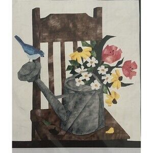 Vintage 2003 England Design Studios Garden Treasures  Floral Applique Pattern